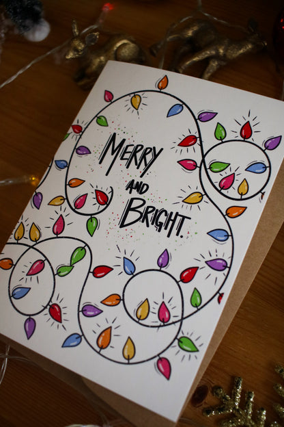 Merry and Bright - Greeting Card