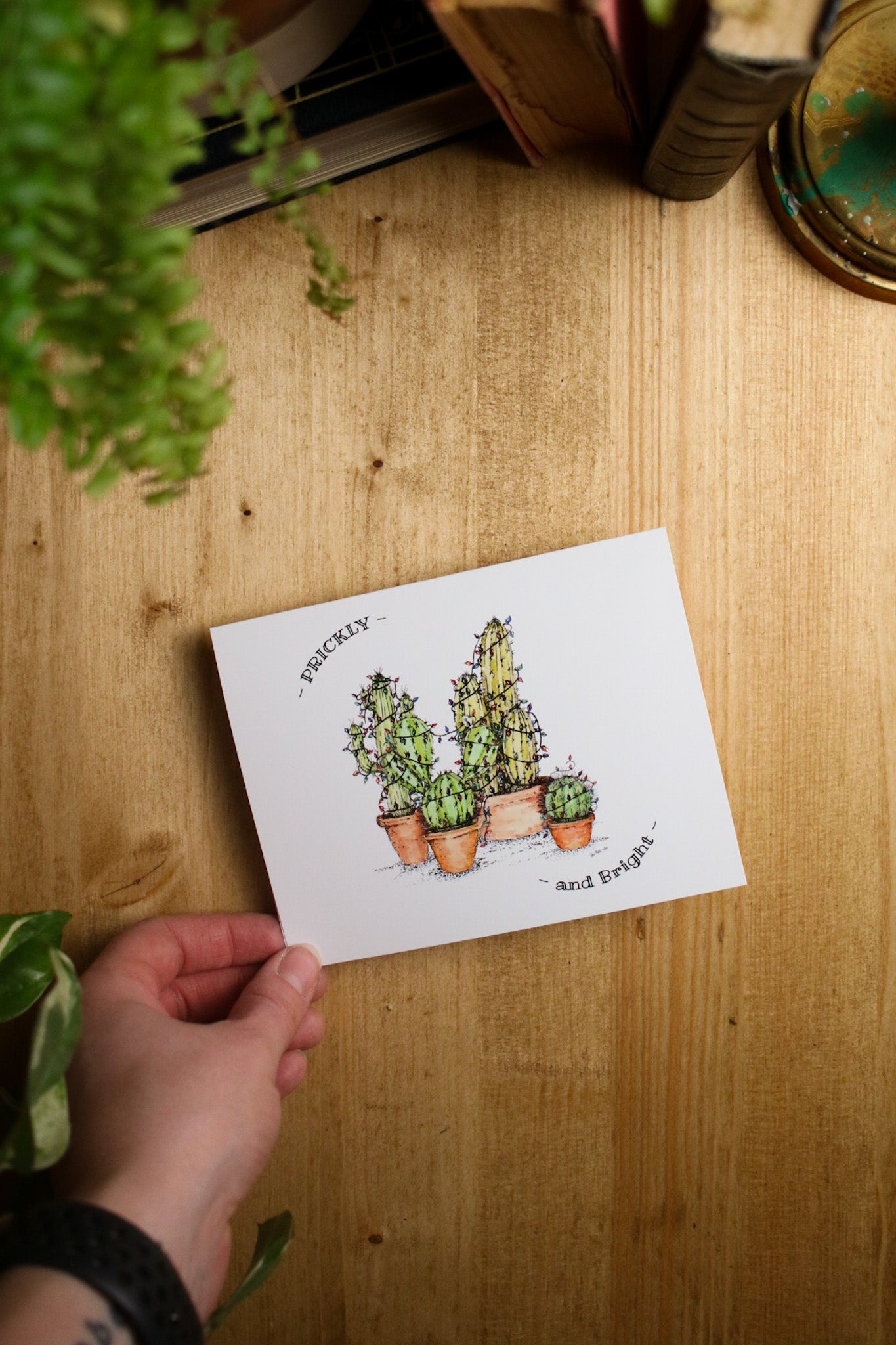 SECONDS - Prickly and Bright Cactus Group (Small Card)