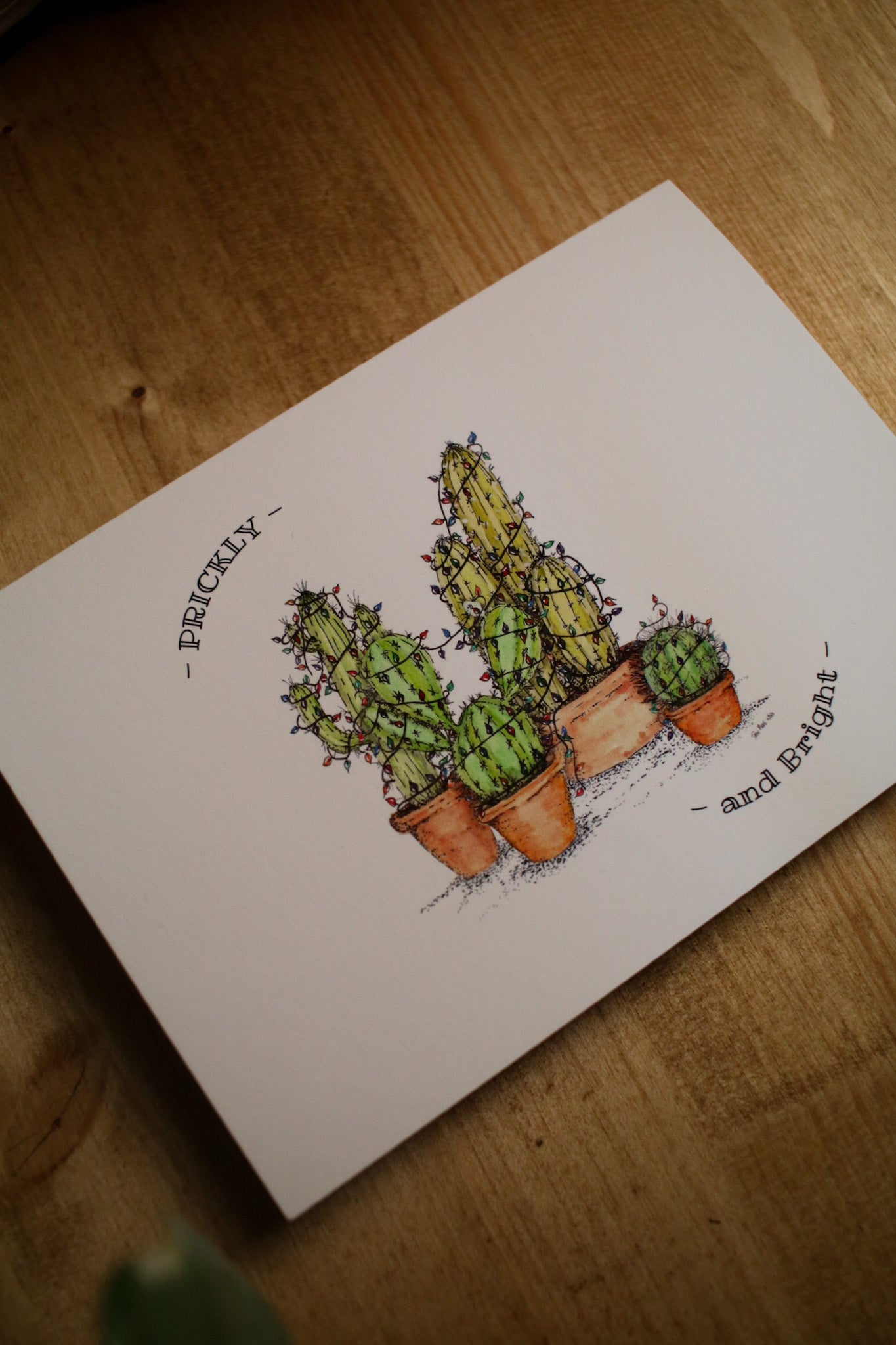 SECONDS - Prickly and Bright Cactus Group (Large Card)