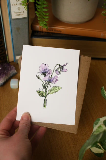 Flower Variety 5 Pack - SMALL Greeting Card