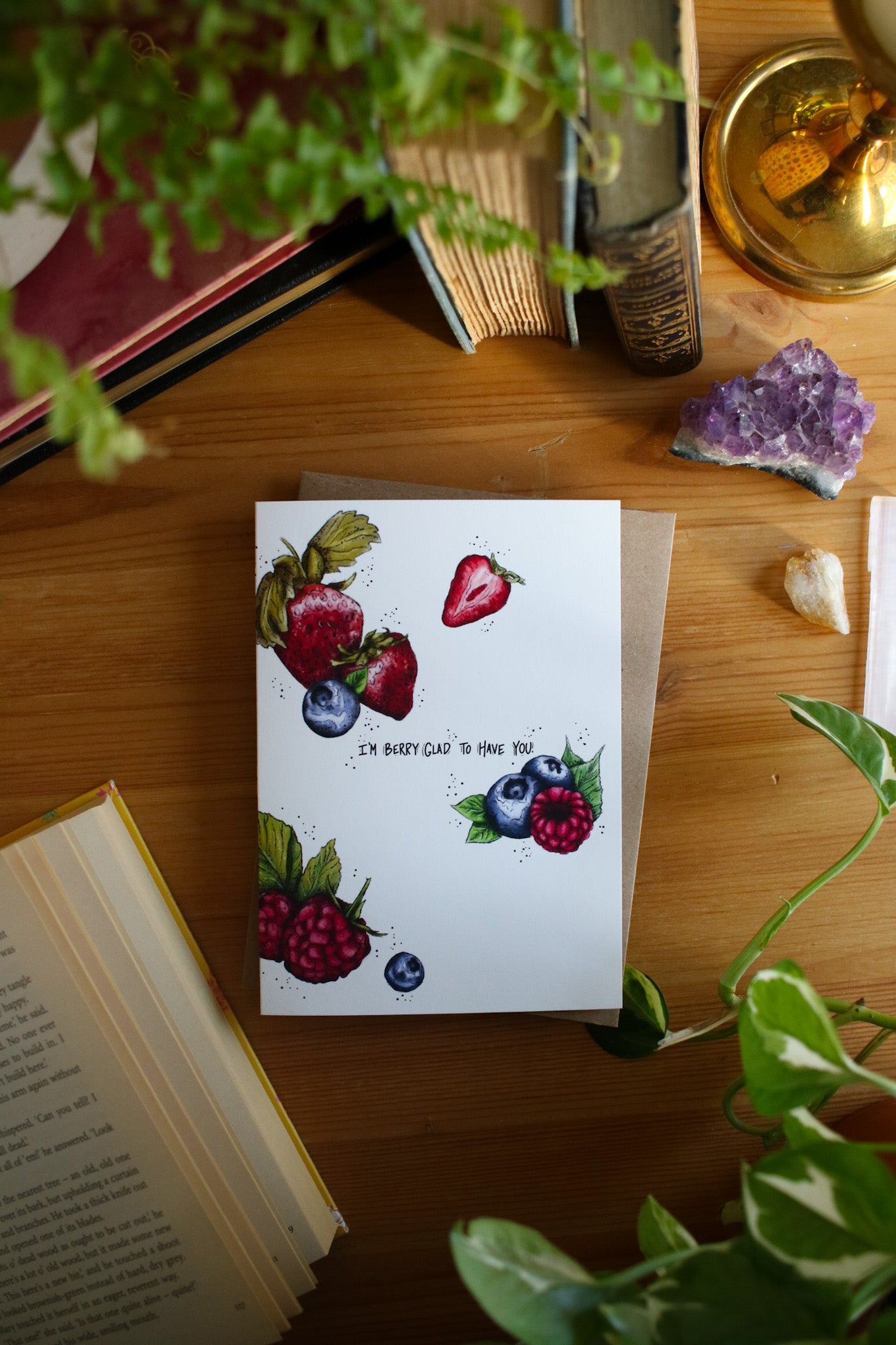 I'm Berry Glad to Have You! - Greeting Card