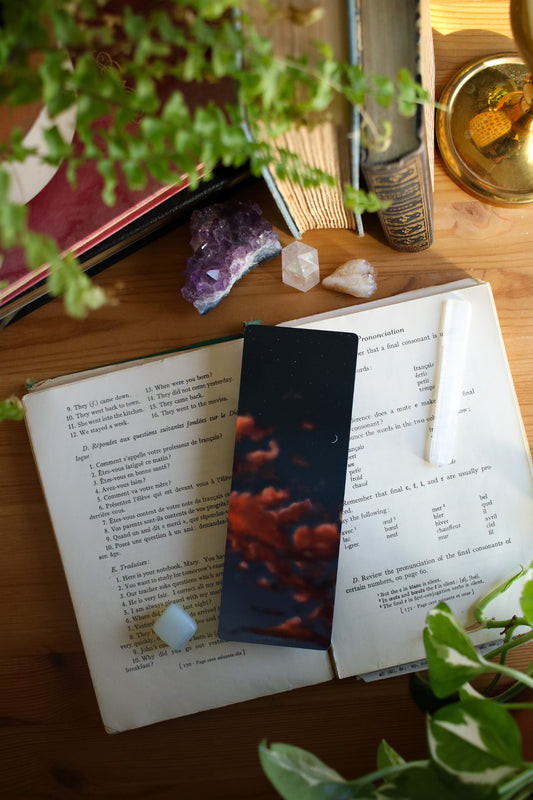 Crescent Moon Sunset Bookmark