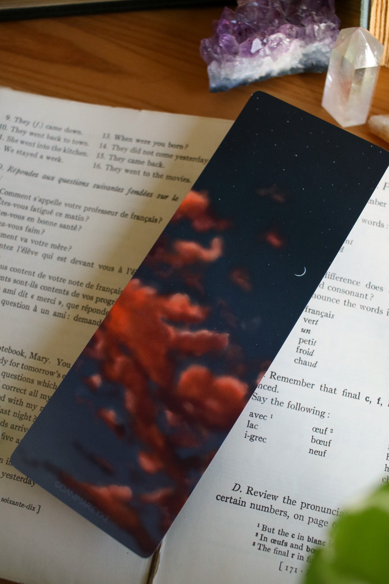 Crescent Moon Sunset Bookmark