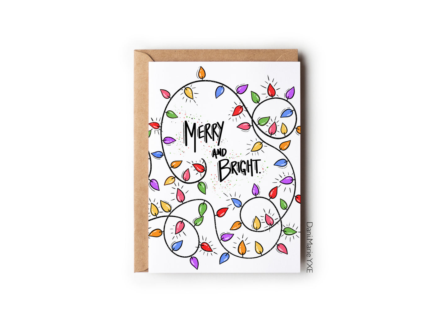 Merry and Bright - Greeting Card