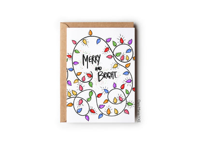 Merry and Bright - Greeting Card