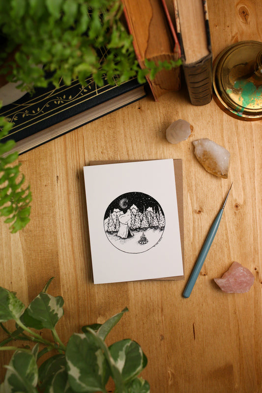Under the Stars - SMALL Greeting Card