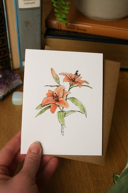 Flower Variety 5 Pack - SMALL Greeting Card