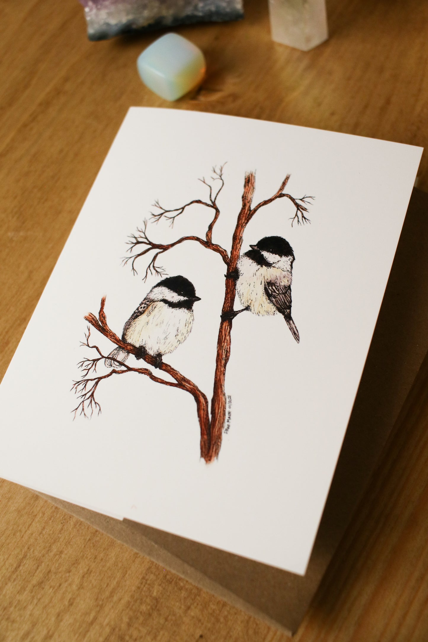 Chickadees - SMALL Greeting Card