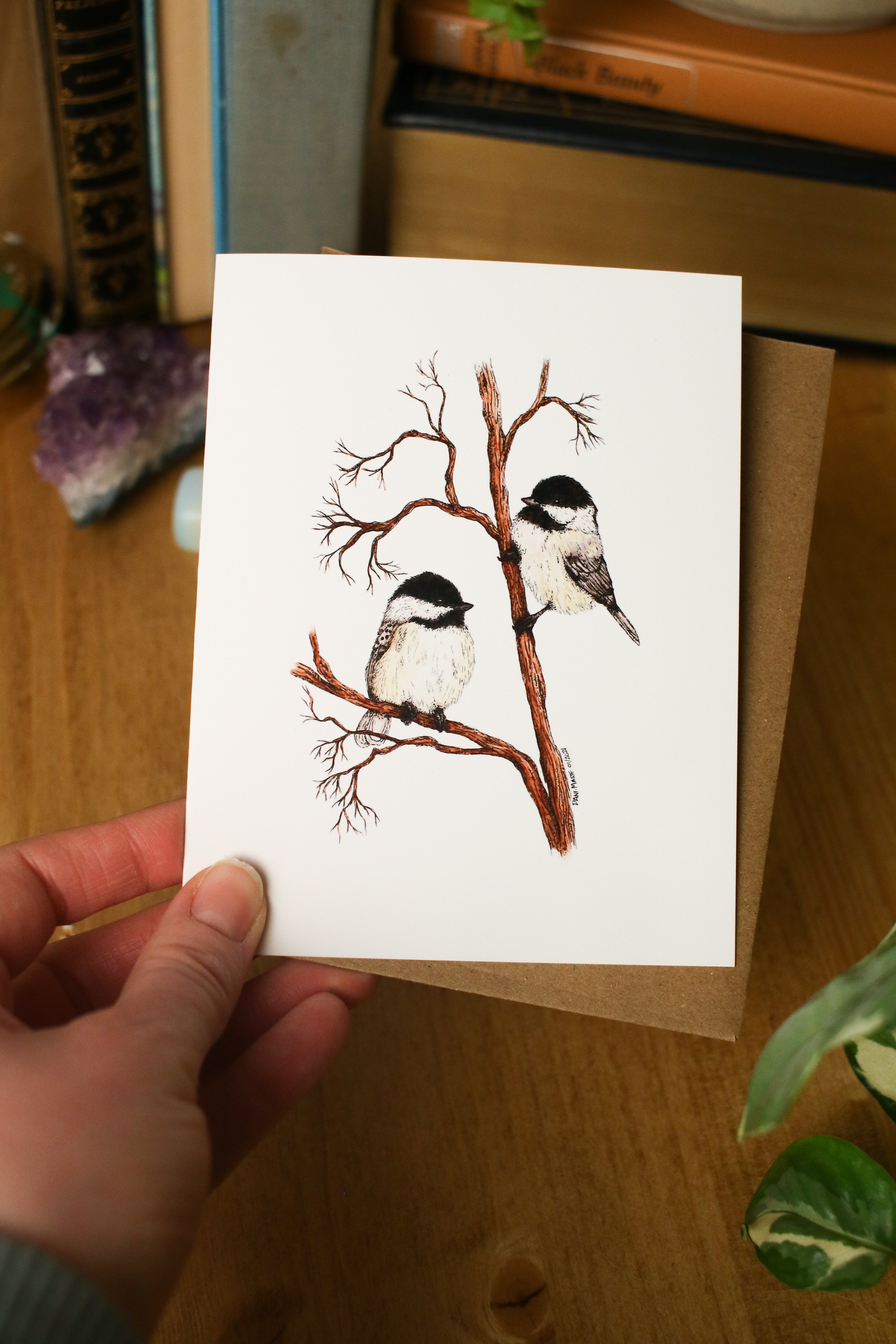 Chickadees - SMALL Greeting Card