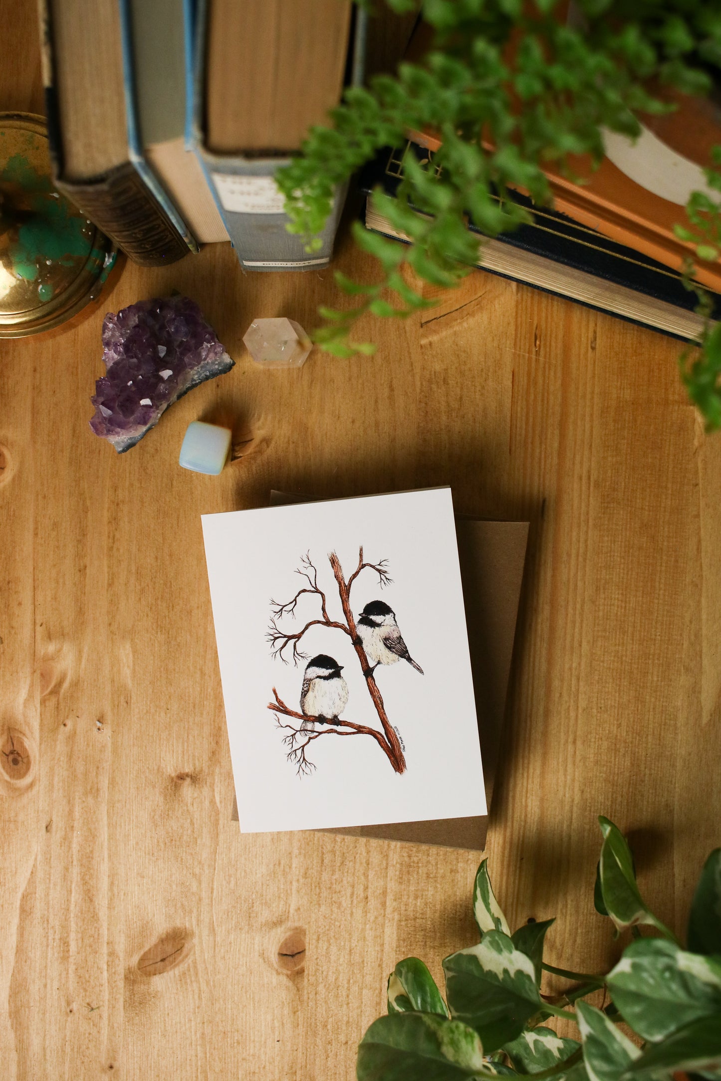 Chickadees - SMALL Greeting Card