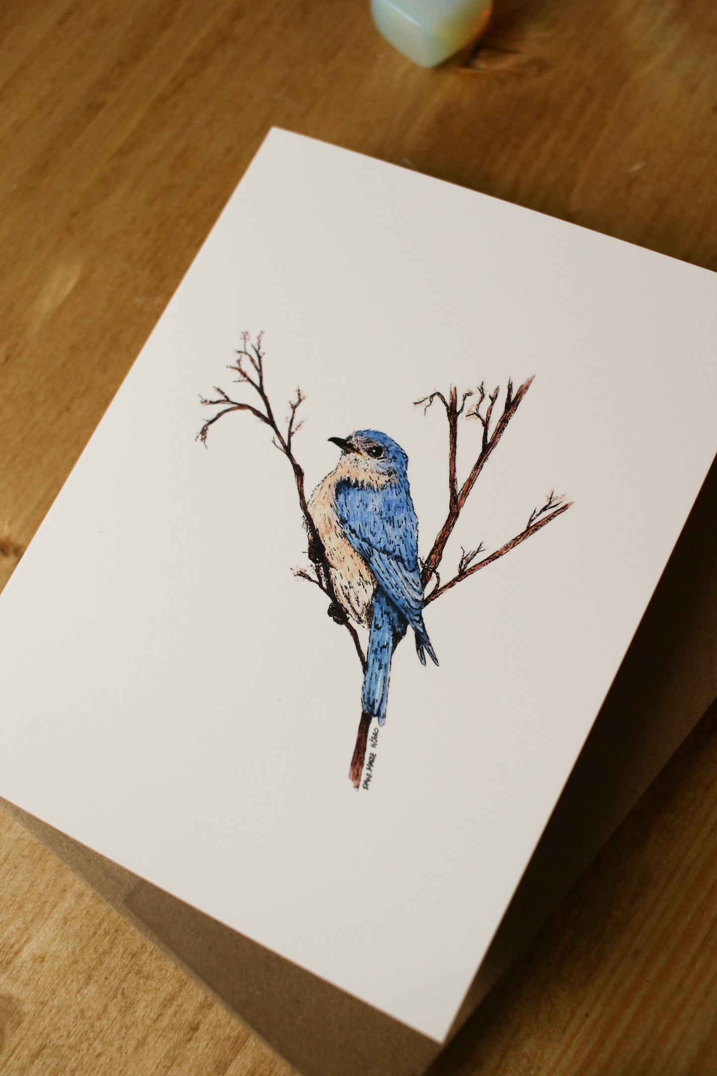 Blue Birds - SMALL Greeting Card