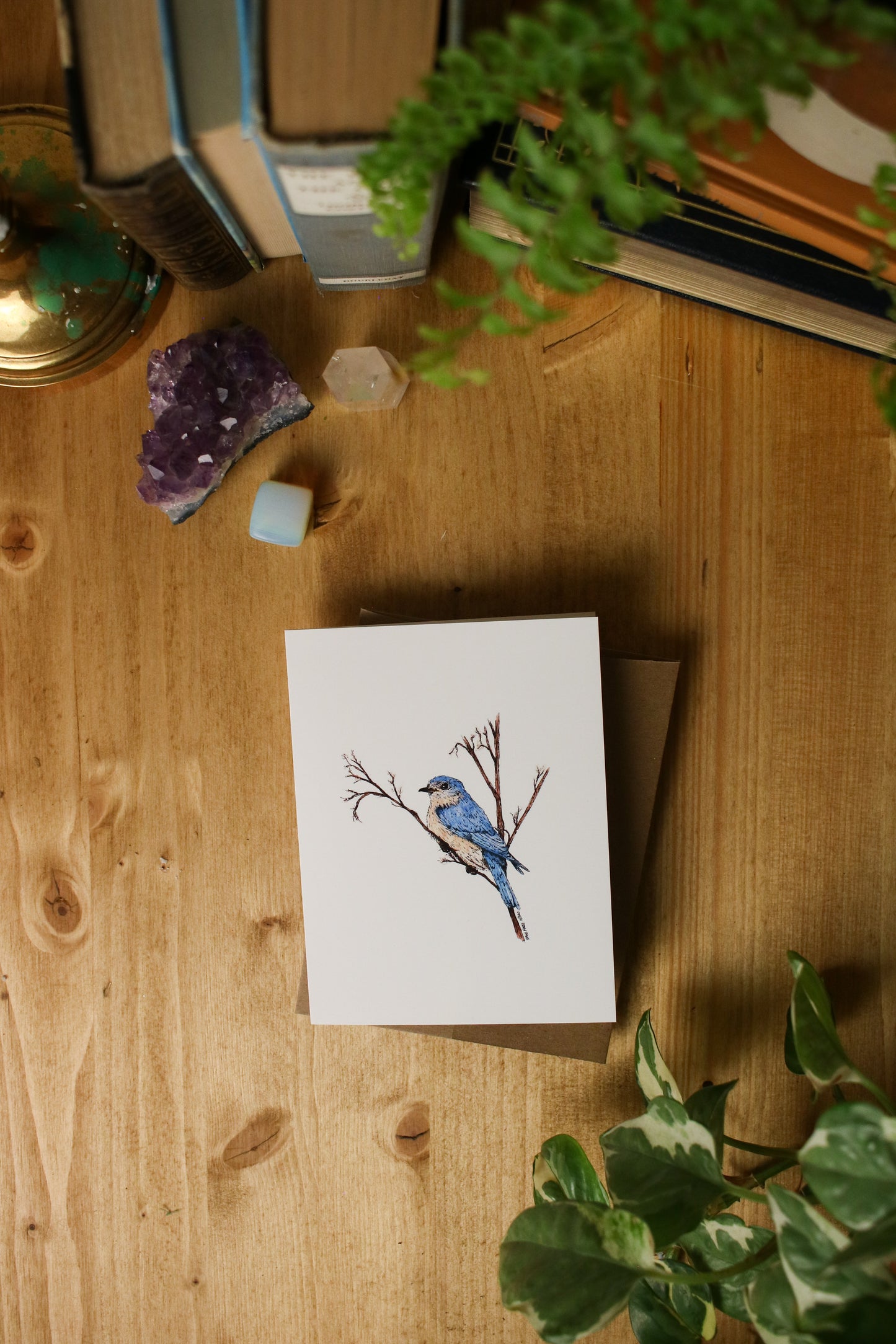 Blue Birds - SMALL Greeting Card