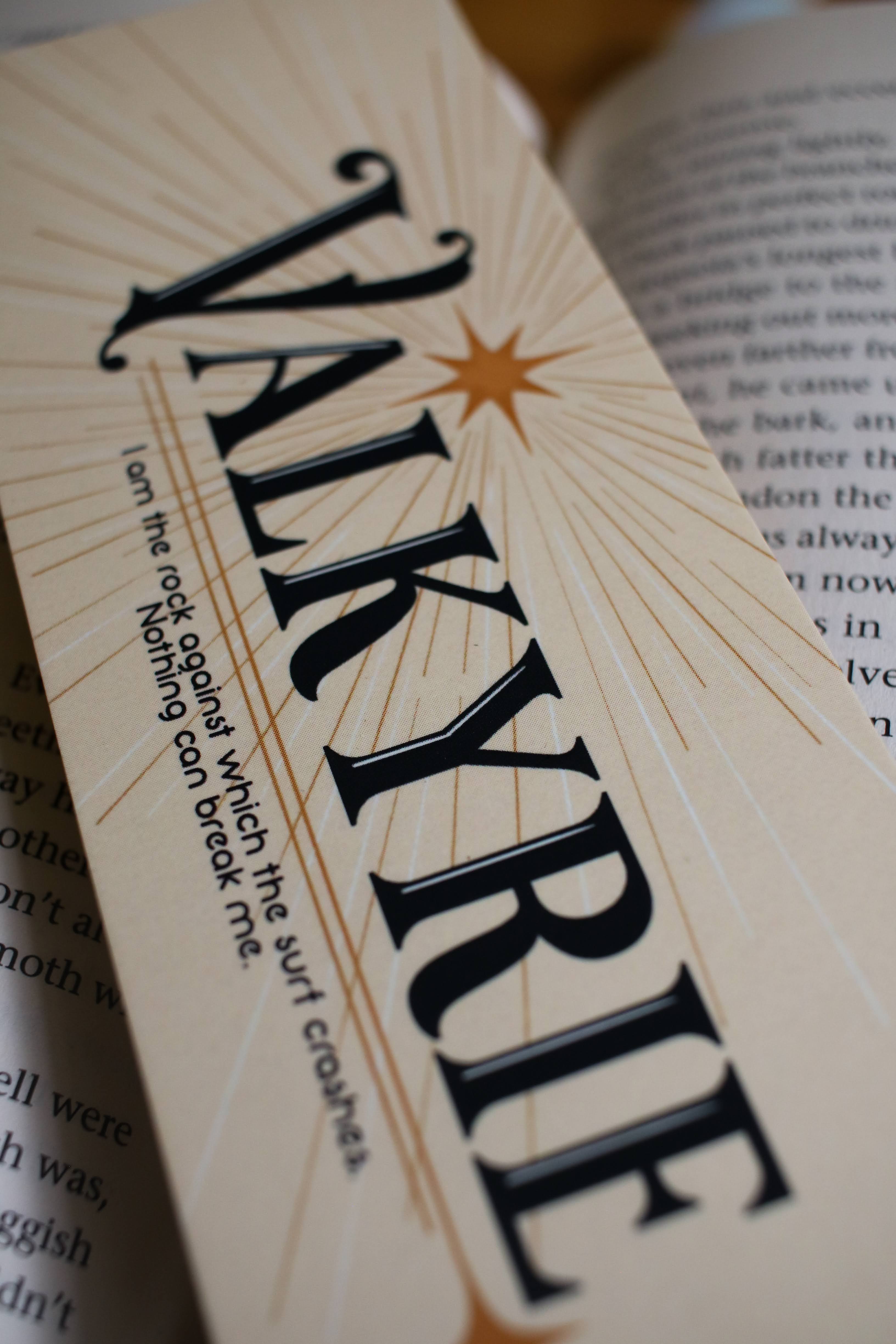 Valkyrie Unbreakable - Double Sided Bookmark